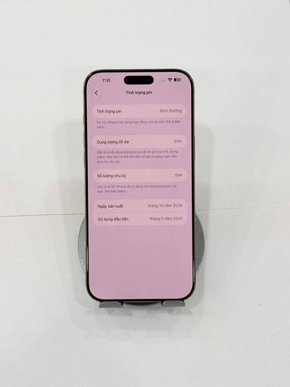 IPhone 16 ProMax 256GB Màu vàng - Pin 91% - 22201  A- Teku