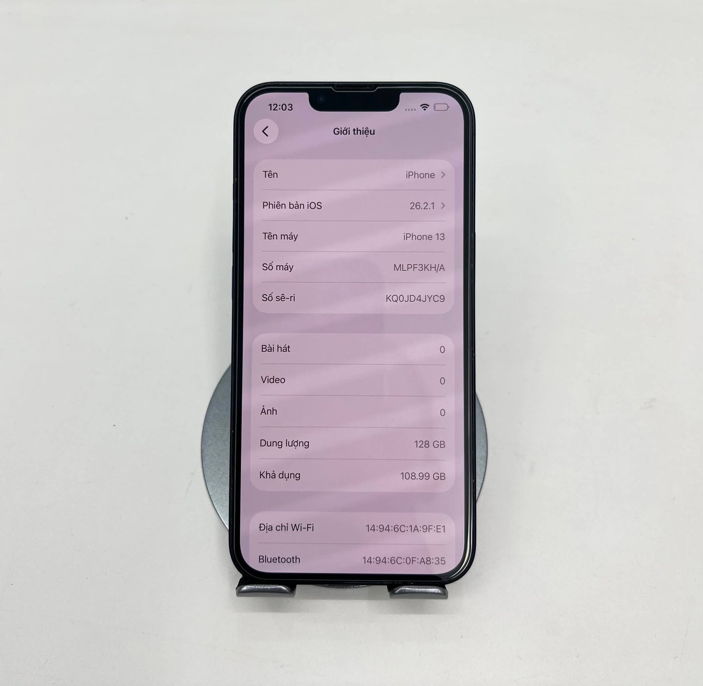 IPhone 13 128Gb Màu Đen - Pin 86% - 04665 A-