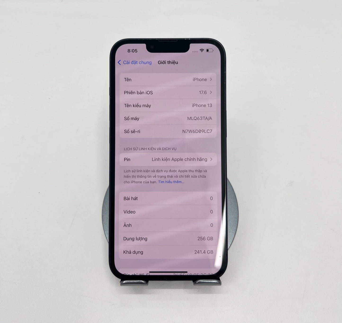 IPhone 13 bản 256gb Màu đen - Pin 85% báo LKCH - 12890 A-*