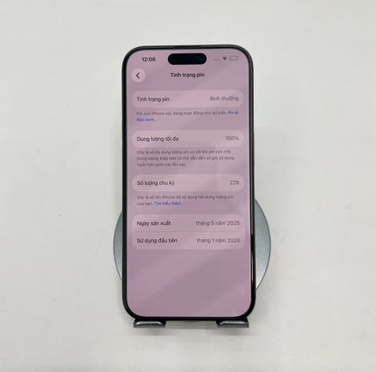 IPhone 15 Pro 256GB Màu Titan - Pin 100% - 23553 A-