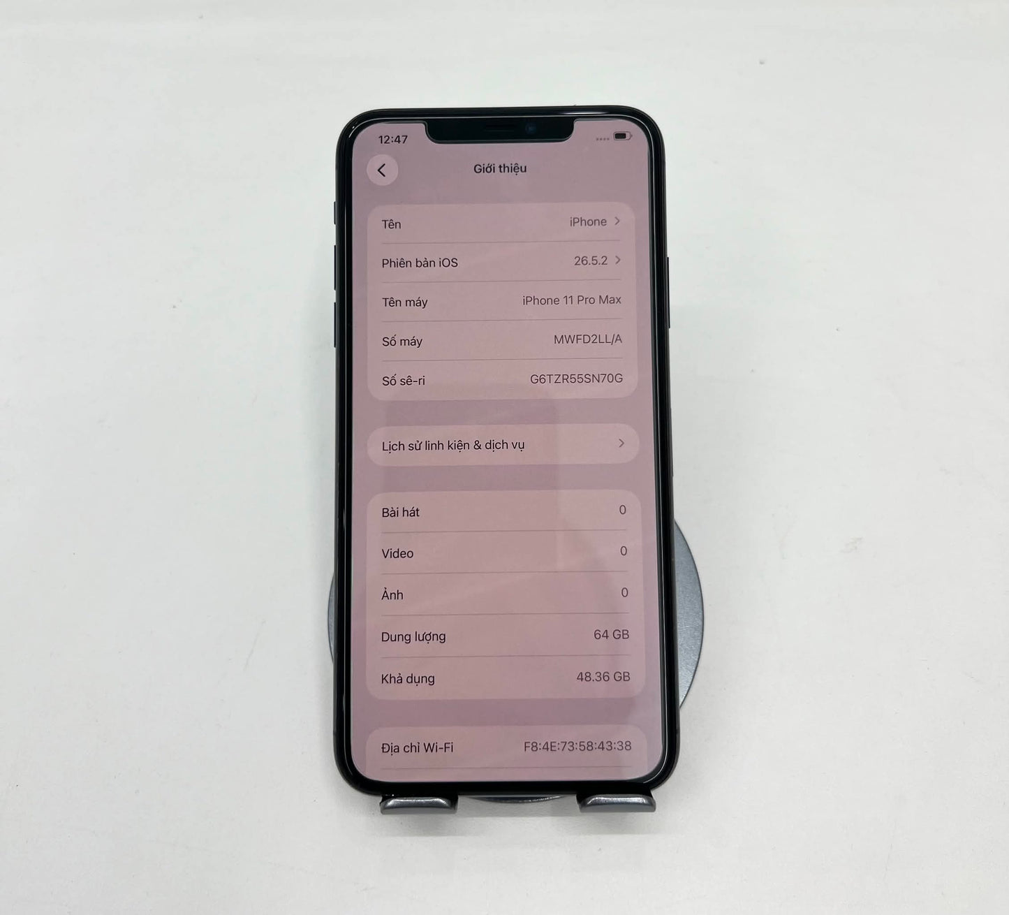 Iphone 11 Promax 64gb Màu Đen - Pin thay mới 100% - 94320 A-