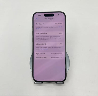 IPhone 15 Pro 128gb Màu đen - Pin 86% - 61074 A-