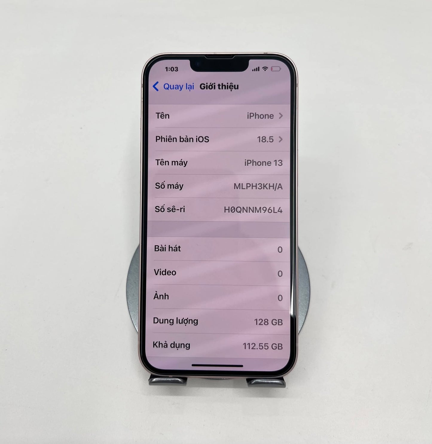 IPhone 13 bản 128Gb Màu Hồng - Pin 90% - 23706