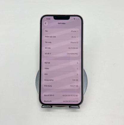IPhone 13 bản 128Gb Màu Hồng - Pin 98% - 06634