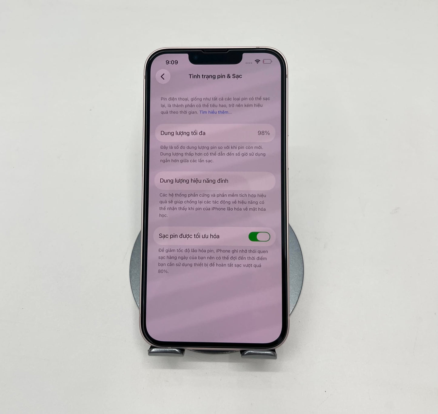IPhone 13 bản 128Gb Màu Hồng - Pin 98% - 06634