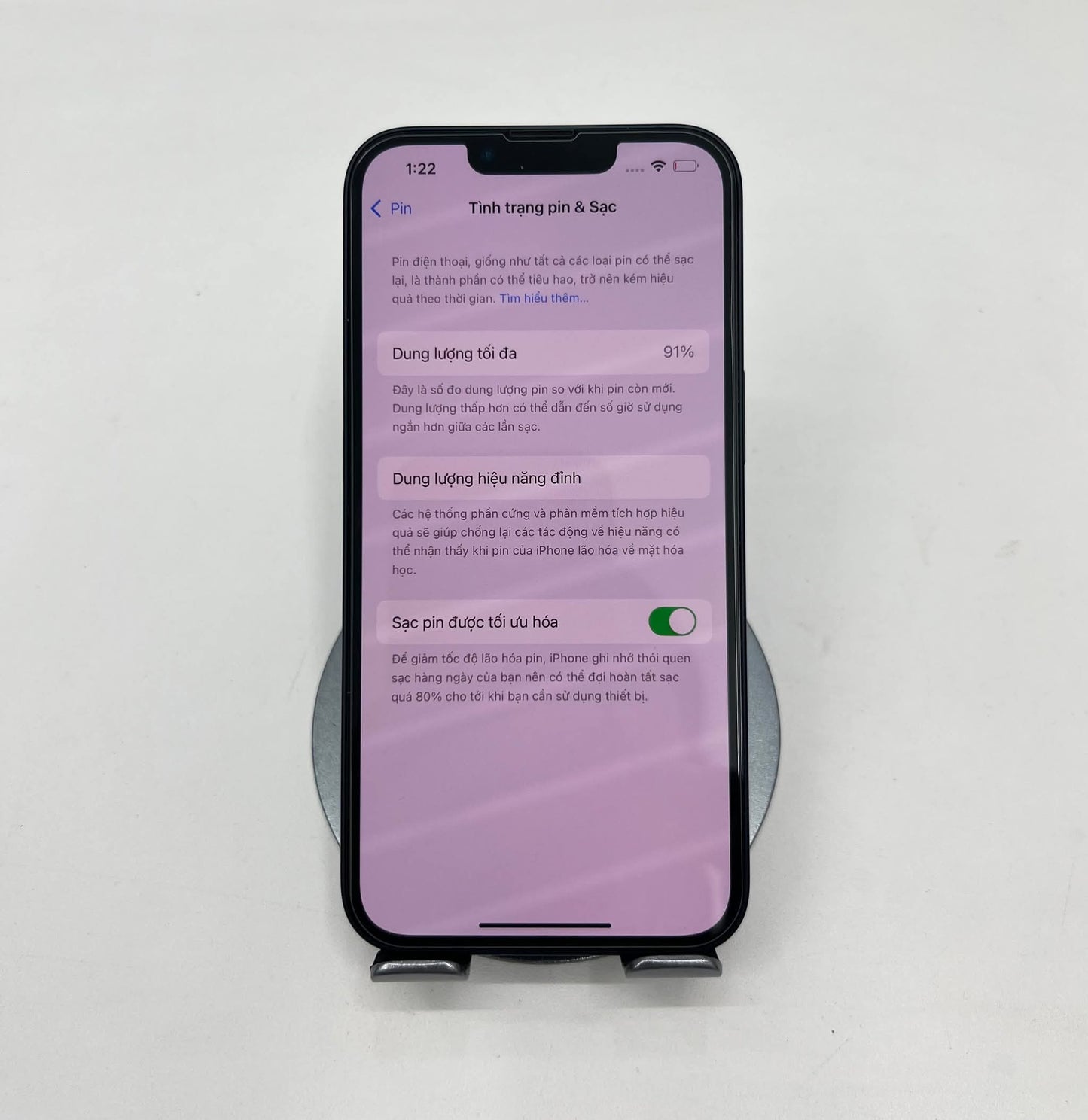 IPhone 13 bản 128gb Màu Đen - Pin 91% - 38582 A-*