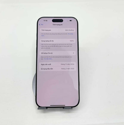 IPhone 16 ProMax 256GB Màu đen - Pin 100% sạc 5 lần - 03736
