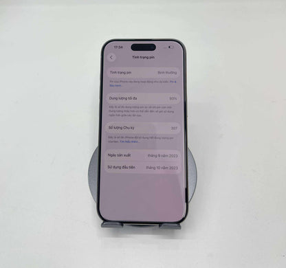 IPhone 15 Pro 128gb Màu trắng - Pin 93% - 10659