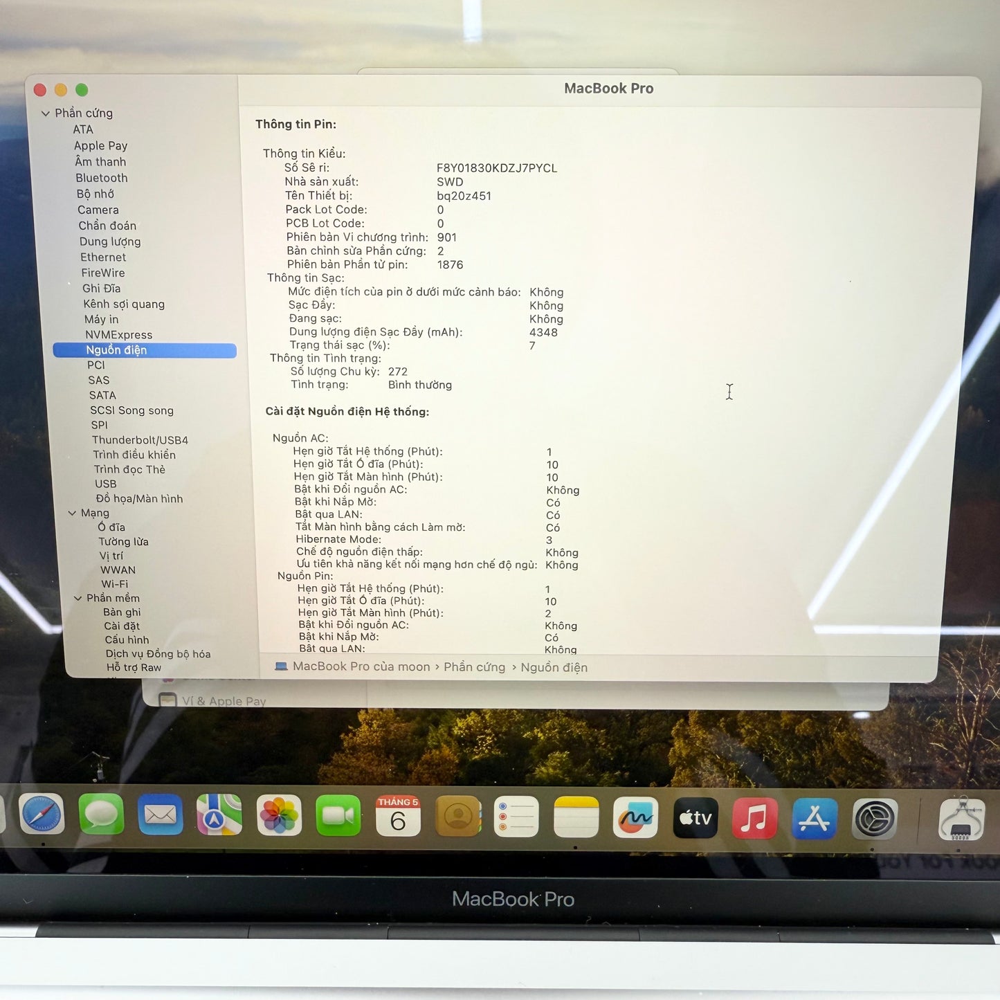 MacBook Pro 2020 16gb/512gb Màu Xám - 96104*