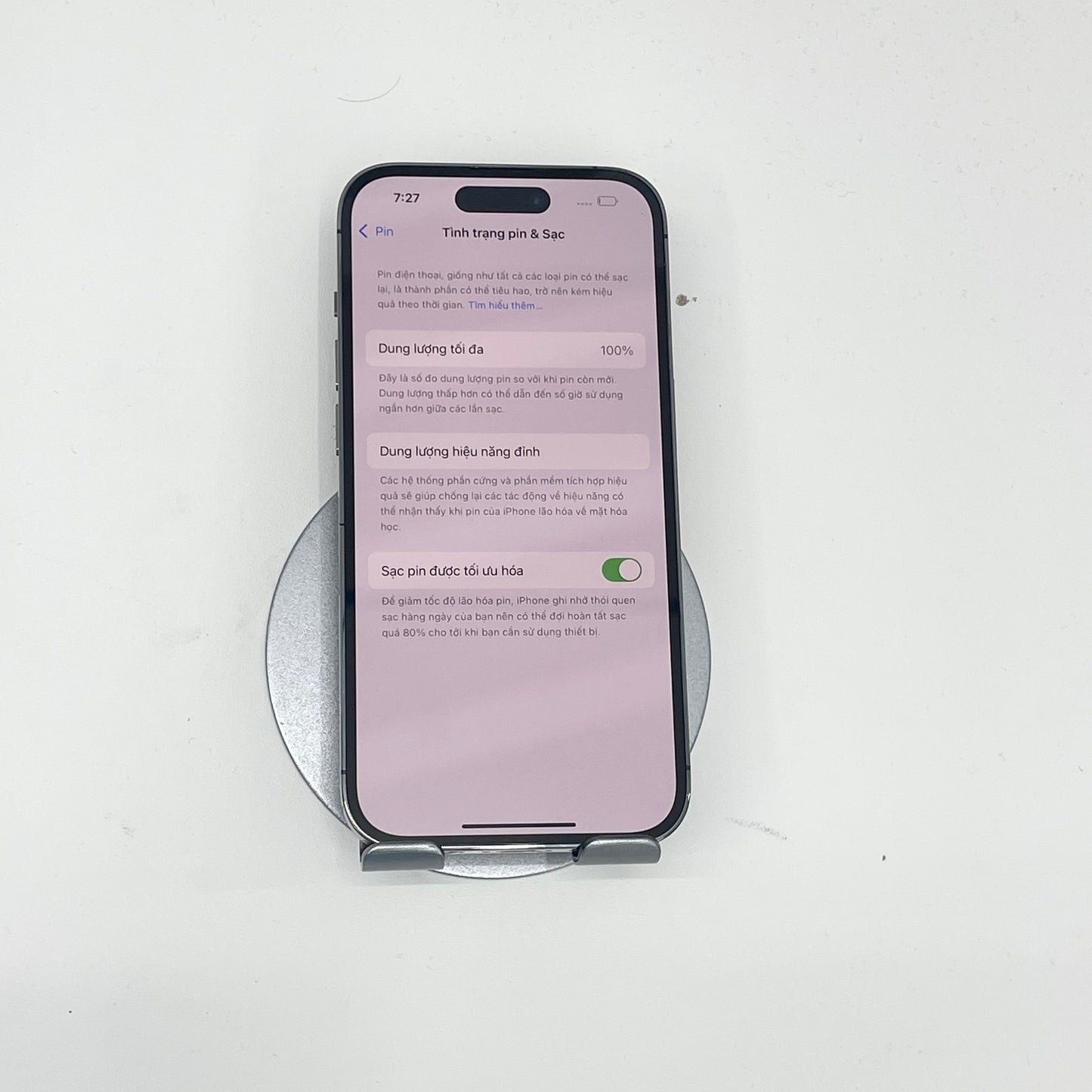 IPhone 14 Pro 256gb Màu Tím - Thay pin mới 100% - 00477