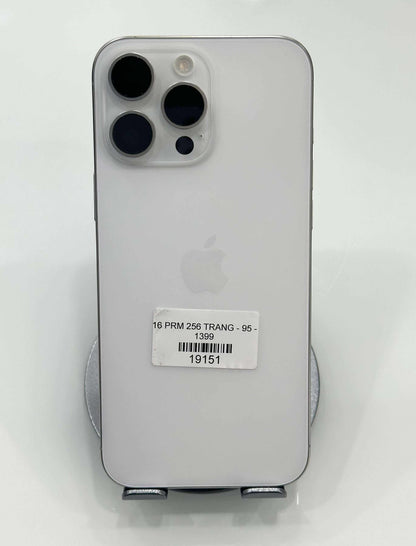 IPhone 16 ProMax 256GB Màu trắng - Pin 95% - 19151 - TEKU