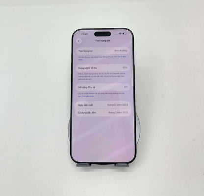 IPhone 16 ProMax 256GB Màu đen - Pin 91% - A- - 27159*