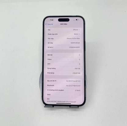 IPhone 14 Promax 256gb Màu Tím - Pin 87% - 94770