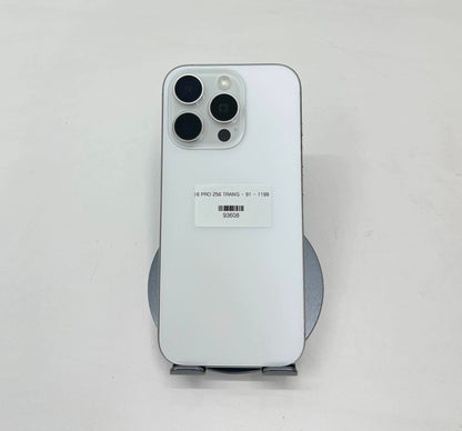 IPhone 16 Pro 256gb Trắng - Pin 91% - 93608 A-
