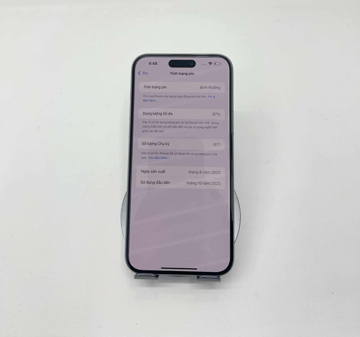 IPhone 15 Plus 128GB Màu Xanh lá - Pin 87% - A- - 99335