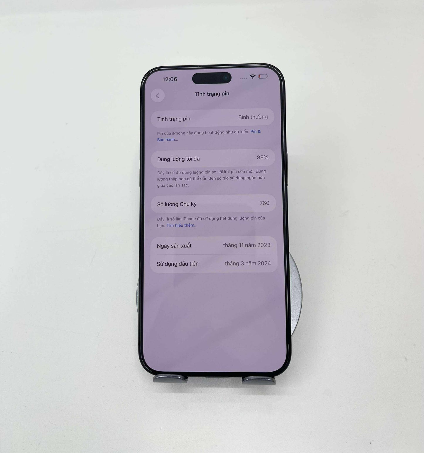 IPhone 15 ProMax 256GB Màu đen - Pin 88% - A- - 46497