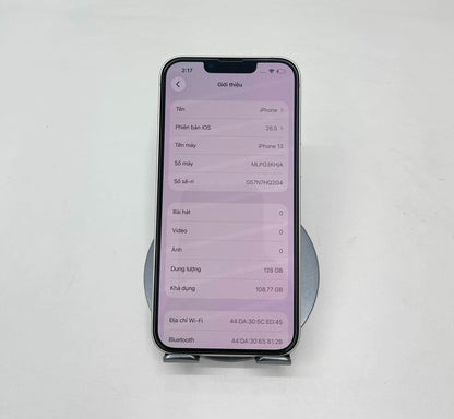 IPhone 13 128gb Màu Trắng - Pin 88% - 98323 A-*
