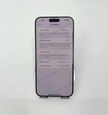 IPhone 15 Promax 256gb Màu trắng Refo- Pin 100% sạc 5 lần - 78271