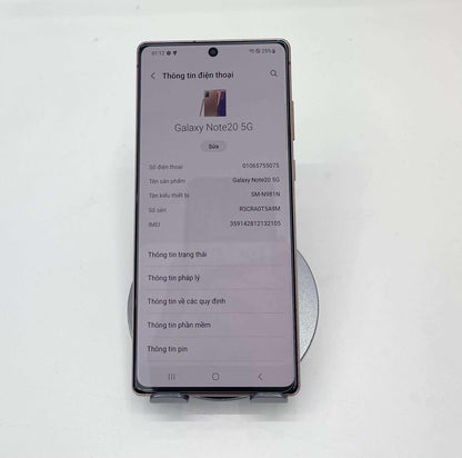 SamSung Note 20 256gb Màu Vàng Hồng - 32105 - TEKU