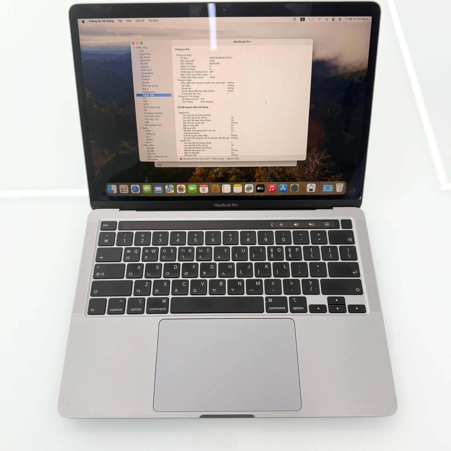 MacBook Pro 2020 16gb/512gb Màu Xám - 96104*
