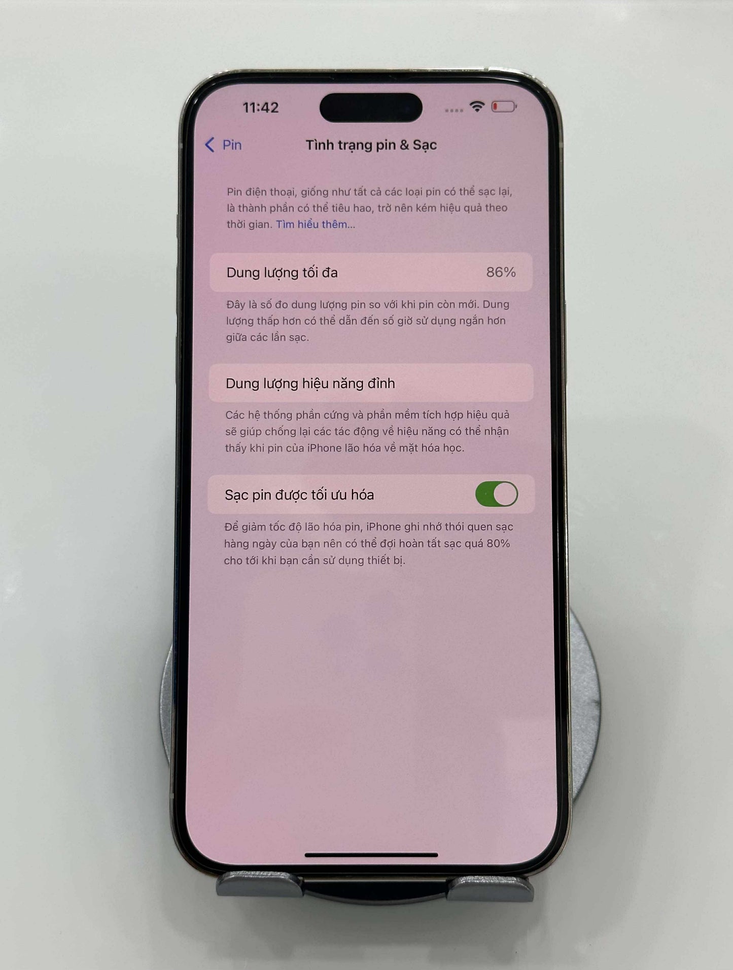 IPhone 14 ProMax 128GB Màu trắng - Pin 86% - A- - 00289 - TEKU