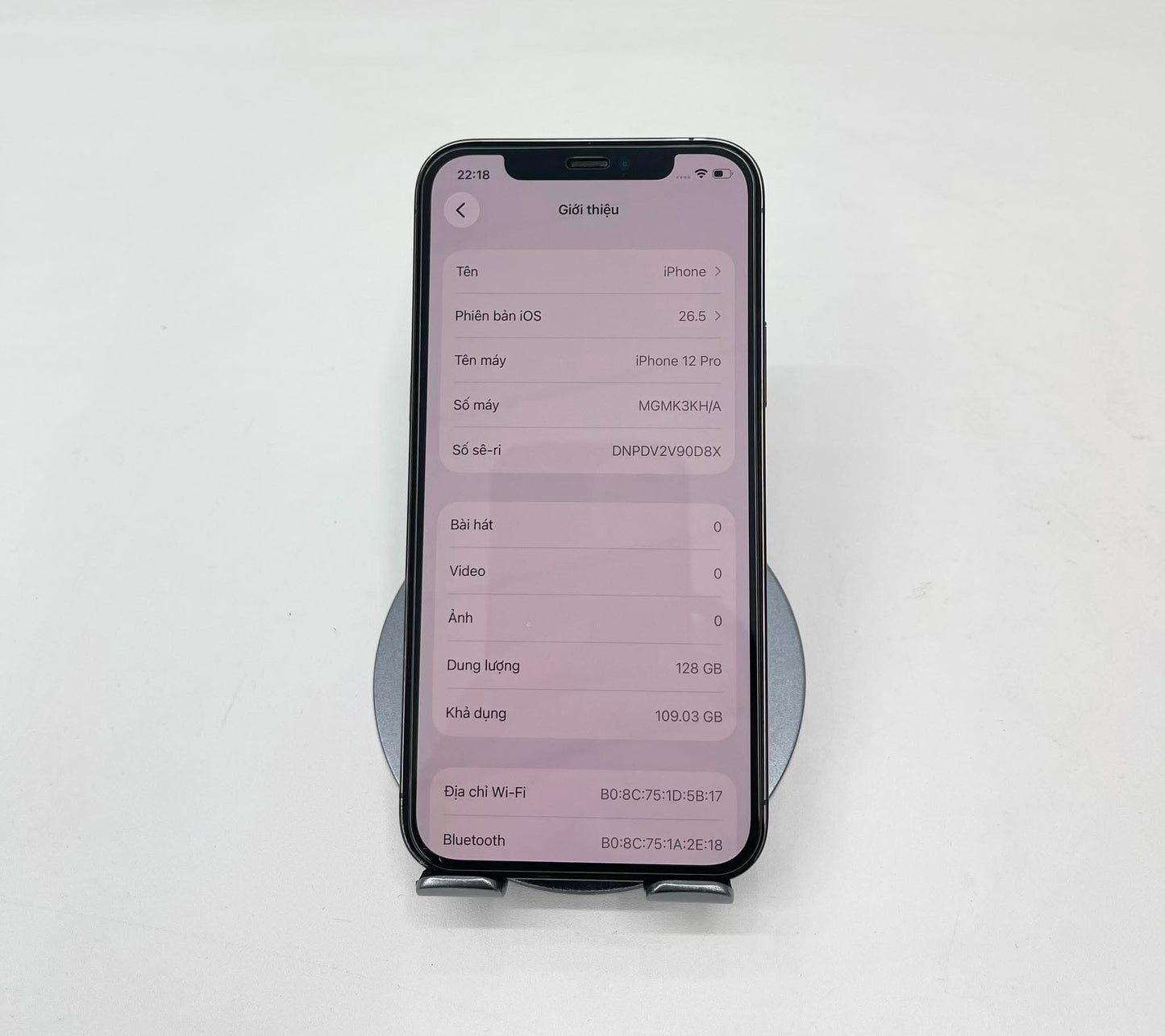 IPhone 12 Pro 128gb Màu Đen - Pin 86% - 55910 A-