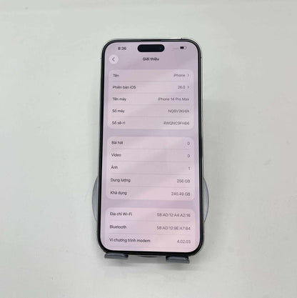 IPhone 14 Promax 256gb màu Trắng - Pin 96% - 14114