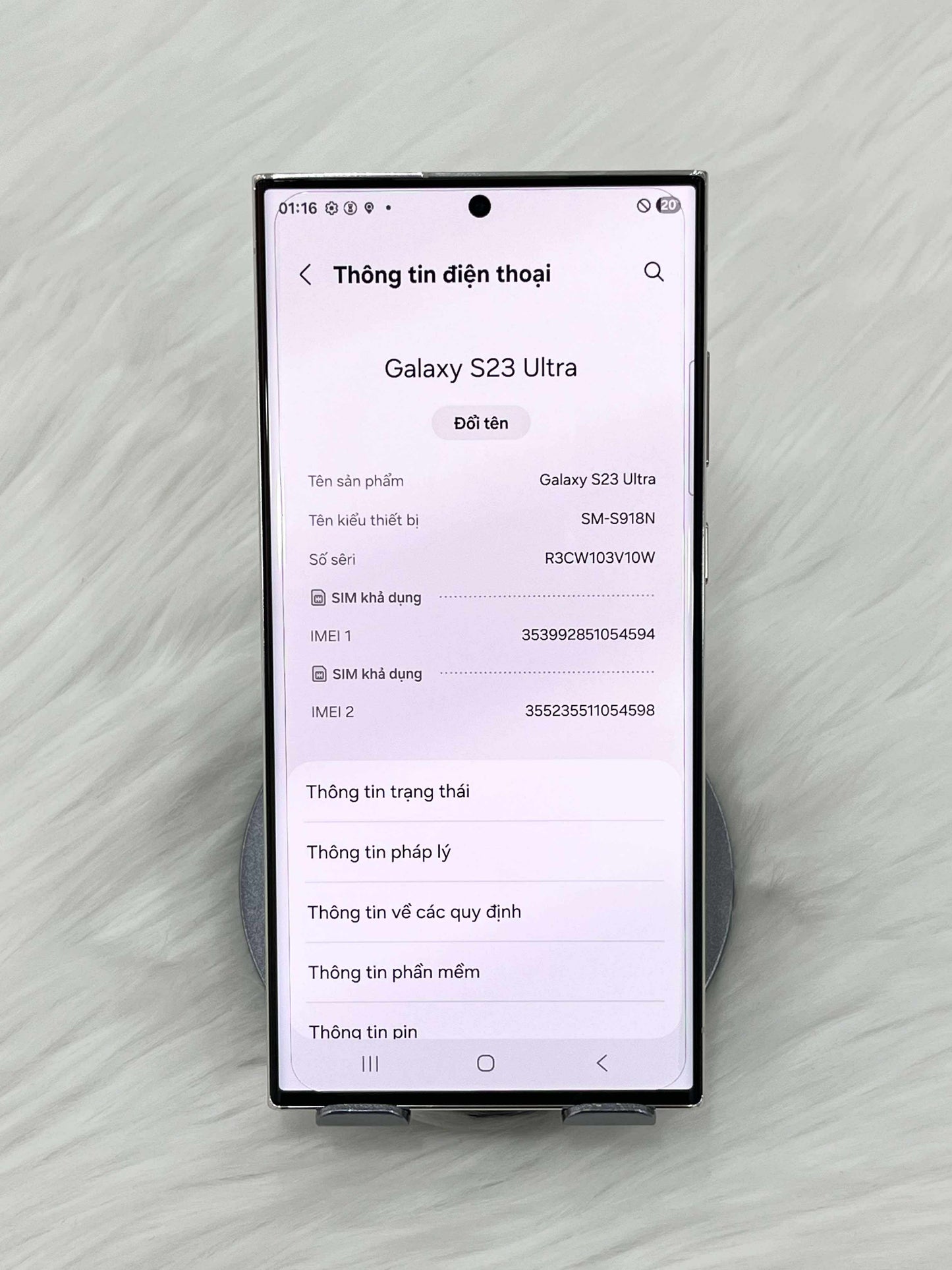 SamSung S23 Ultra 512gb Màu trắng - 54594 - TEKU