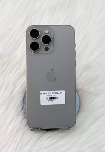IPhone 15 ProMax 256GB Màu Titan - Pin 87% - A- - 70501 TEKU