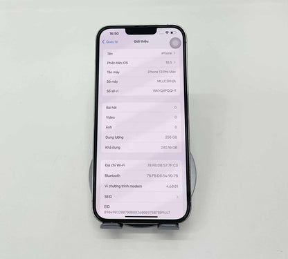 IPhone 13 ProMax 256GB Màu trắng - Pin 100% - A- -02107