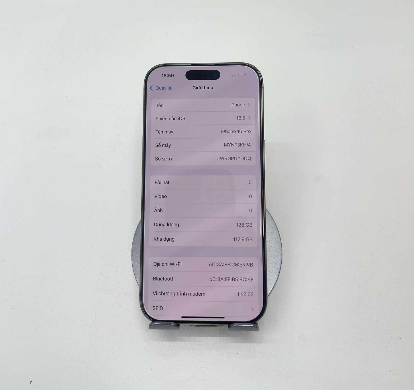 IPhone 16 Pro 128gb Màu Vàng - Pin 95% - A- 42984 TEKU